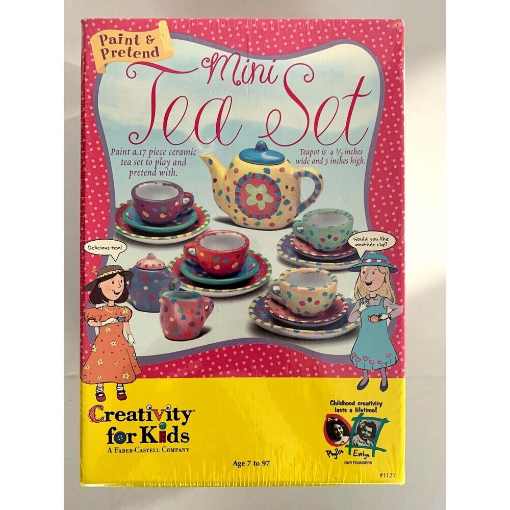 Creativity For Kids Paint And Pretend Mini Tea Set  Best Toy Award Winner 2001